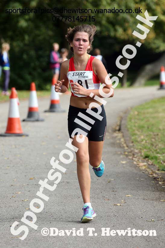Girls under-13s, Northern Road Relays, Blackpool. Photo: David T. Hewitson/Sports for All Pics
